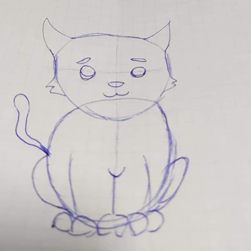 cat drawing