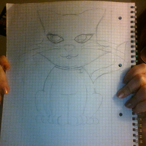 cat drawing