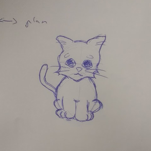 cat drawing